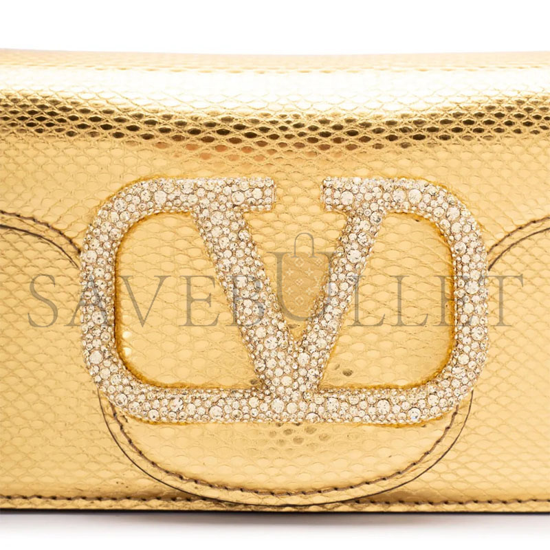 VALENTINO GARAVANI ALLTIME METALLIC SHOULDER BAG (20*11*5cm)